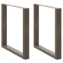 Patas mesa centro forma U 2uds acero natural 80x(72-73)cm acero de , Patas para mesas - Ref: Foro24-4013191, Precio: 88,34 €,...