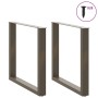 Patas mesa centro forma U 2uds acero natural 80x(72-73)cm acero de , Patas para mesas - Ref: Foro24-4013191, Precio: 88,34 €,...