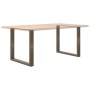 Patas mesa centro forma U 2uds acero natural 80x(72-73)cm acero de , Patas para mesas - Ref: Foro24-4013191, Precio: 88,34 €,...