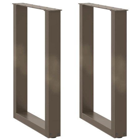 Patas para mesa comedor forma U 2uds acero natural 50x(72-73)cm de , Patas para mesas - Ref: Foro24-4013179, Precio: 83,13 €,...