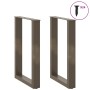 Patas para mesa comedor forma U 2uds acero natural 50x(72-73)cm de , Patas para mesas - Ref: Foro24-4013179, Precio: 83,13 €,...