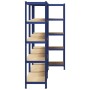 Estanterías de 5 baldas 3 uds madera contrachapada y acero azul de , Estanterías industriales - Ref: Foro24-3307606, Precio: ...