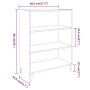 Aparador madera contrachapada marrón roble 69,5x32,5x90cm de vidaXL, Aparadores - Ref: Foro24-817380, Precio: 53,66 €, Descue...