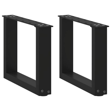 Patas de mesa de centro forma U 2uds acero negro 40x(30-31) cm de , Patas para mesas - Ref: Foro24-4013132, Precio: 63,75 €, ...