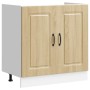 Mueble bajo para fregadero Kalmar roble sonoma 80x46x81,5 cm de , Armarios de cocina - Ref: Foro24-853450, Precio: 72,61 €, D...