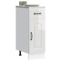 Mueble bajo cocina Kalmar madera ingeniería blanca alto brillo de , Armarios de cocina - Ref: Foro24-853459, Precio: 71,28 €,...