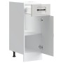 Mueble bajo cocina Kalmar madera ingeniería blanca alto brillo de , Armarios de cocina - Ref: Foro24-853459, Precio: 71,28 €,...