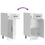 Mueble bajo cocina Kalmar madera ingeniería blanca alto brillo de , Armarios de cocina - Ref: Foro24-853459, Precio: 71,28 €,...