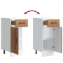 Mueble bajo de cocina Kalmar de madera antigua de ingeniería de , Armarios de cocina - Ref: Foro24-853465, Precio: 65,17 €, D...