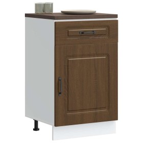 Mueble bajo de cocina Kalmar madera de ingeniería roble marrón de , Armarios de cocina - Ref: Foro24-853484, Precio: 92,48 €,...