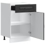 Mueble bajo de cocina Kalmar madera de ingeniería negra de , Armarios de cocina - Ref: Foro24-853478, Precio: 91,75 €, Descue...
