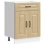 Mueble bajo de cocina Kalmar madera ingeniería de roble sonoma de , Armarios de cocina - Ref: Foro24-853490, Precio: 84,86 €,...