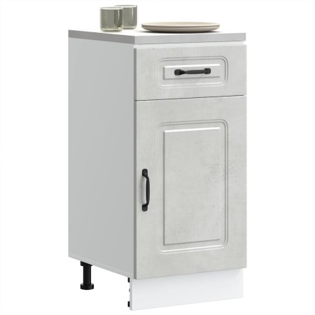 Mueble bajo de cocina Kalmar madera de ingeniería gris hormigón de , Armarios de cocina - Ref: Foro24-853471, Precio: 86,68 €...