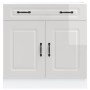 Mueble bajo cocina Kalmar madera ingeniería blanca alto brillo de , Armarios de cocina - Ref: Foro24-853499, Precio: 110,30 €...