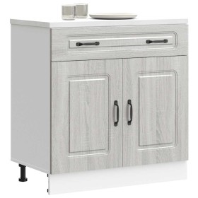 Mueble bajo de cocina Kalmar gris sonoma madera de ingeniería de , Armarios de cocina - Ref: Foro24-853503, Precio: 106,59 €,...