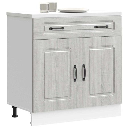 Mueble bajo de cocina Kalmar gris sonoma madera de ingeniería de , Armarios de cocina - Ref: Foro24-853503, Precio: 106,59 €,...