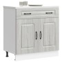 Mueble bajo de cocina Kalmar gris sonoma madera de ingeniería de , Armarios de cocina - Ref: Foro24-853503, Precio: 106,59 €,...