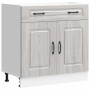 Mueble bajo de cocina Kalmar gris sonoma madera de ingeniería de , Armarios de cocina - Ref: Foro24-853503, Precio: 106,59 €,...