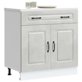 Mueble bajo de cocina Kalmar madera de ingeniería gris hormigón de , Armarios de cocina - Ref: Foro24-853501, Precio: 96,63 €...