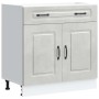 Mueble bajo de cocina Kalmar madera de ingeniería gris hormigón de , Armarios de cocina - Ref: Foro24-853501, Precio: 96,63 €...