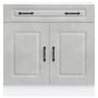 Mueble bajo de cocina Kalmar madera de ingeniería gris hormigón de , Armarios de cocina - Ref: Foro24-853501, Precio: 96,63 €...