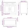 Mueble bajo de cocina Kalmar madera de ingeniería gris hormigón de , Armarios de cocina - Ref: Foro24-853501, Precio: 96,63 €...