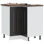 Mueble bajo esquinero de cocina Kalmar madera ingeniería negra de , Armarios de cocina - Ref: Foro24-853508, Precio: 108,48 €...