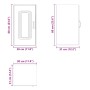 Armario de pared cocina Kalmar madera ingeniería gris hormigón de , Armarios de cocina - Ref: Foro24-853541, Precio: 53,42 €,...