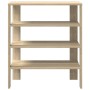 Mueble zapatero madera contrachapada roble sonoma 61x32x70 cm de , Zapateros y organizadores de calzado - Ref: Foro24-859844,...