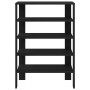 Mueble zapatero madera contrachapada negro 61x32x87,5 cm de , Zapateros y organizadores de calzado - Ref: Foro24-859852, Prec...