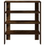 Zapatero madera contrachapada roble ahumado 61x32x70 cm de , Zapateros y organizadores de calzado - Ref: Foro24-859846, Preci...