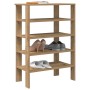 Zapatero artesanal de madera contrachapada 61x32x87,5 cm de , Zapateros y organizadores de calzado - Ref: Foro24-859859, Prec...