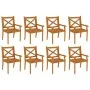 Juego de comedor de jardín 9 piezas madera maciza de acacia de vidaXL, Conjuntos de jardín - Ref: Foro24-3058006, Precio: 884...