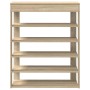 Mueble zapatero madera de ingeniería roble sonoma 80x30x98 cm de , Zapateros y organizadores de calzado - Ref: Foro24-859934,...