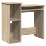Escritorio con estantes contrachapada color roble 84x40x78 cm de , Escritorios - Ref: Foro24-860447, Precio: 77,92 €, Descuen...