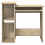 Escritorio con estantes contrachapada color roble 84x40x78 cm de , Escritorios - Ref: Foro24-860447, Precio: 77,92 €, Descuen...
