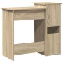 Escritorio con estantes contrachapada color roble 84x40x78 cm de , Escritorios - Ref: Foro24-860447, Precio: 77,92 €, Descuen...