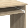Escritorio con estantes contrachapada color roble 84x40x78 cm de , Escritorios - Ref: Foro24-860447, Precio: 77,92 €, Descuen...