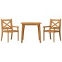 Juego de comedor de jardín 3 piezas madera maciza de acacia de vidaXL, Conjuntos de jardín - Ref: Foro24-3057999, Precio: 256...