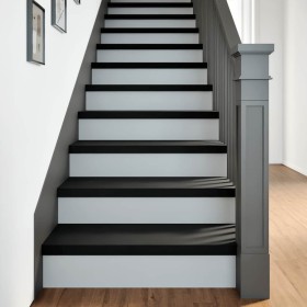 Peldaños de escalera 16 uds madera maciza roble marrón oscuro de , Alfombrillas para escalones - Ref: Foro24-3283049, Precio:...
