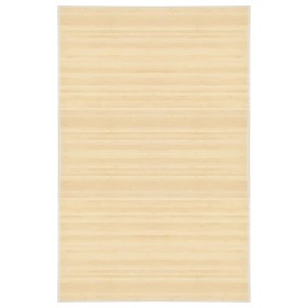 Alfombra de bambú color natural 100x160 cm en Alfombras | Comprar online en Foru.es
