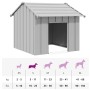 Caseta para perros con techo acero galvanizado 85x107x81 cm de , Casetas para perros - Ref: Foro24-4100914, Precio: 115,08 €,...