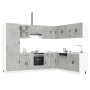 Mueble cocina Porto gris hormigón 14 pzas madera contrachapada de , Armarios de cocina - Ref: Foro24-3314995, Precio: 1,00 €,...