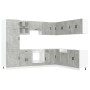 Mueble cocina Porto gris hormigón 14 pzas madera contrachapada de , Armarios de cocina - Ref: Foro24-3314995, Precio: 1,00 €,...