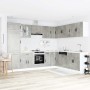 Mueble cocina Porto gris hormigón 14 pzas madera contrachapada de , Armarios de cocina - Ref: Foro24-3314995, Precio: 1,00 €,...