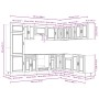 Mueble cocina Porto gris hormigón 14 pzas madera contrachapada de , Armarios de cocina - Ref: Foro24-3314995, Precio: 1,00 €,...