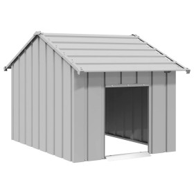 Caseta para perros con techo acero galvanizado 83x130x85 cm de , Casetas para perros - Ref: Foro24-4100916, Precio: 98,54 €, ...