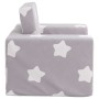 Sofá cama infantil felpa suave gris claro con estrellas de , Mobiliario para bebés y niños pequeños - Ref: Foro24-4104784, Pr...