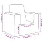 Sofá para niños felpa suave gris antracita de , Mobiliario para bebés y niños pequeños - Ref: Foro24-4104792, Precio: 36,24 €...