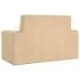 Sofá para niños de 2 plazas de felpa suave color crema de , Mobiliario para bebés y niños pequeños - Ref: Foro24-4104799, Pre...